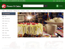 Tablet Screenshot of flowerncakes.com